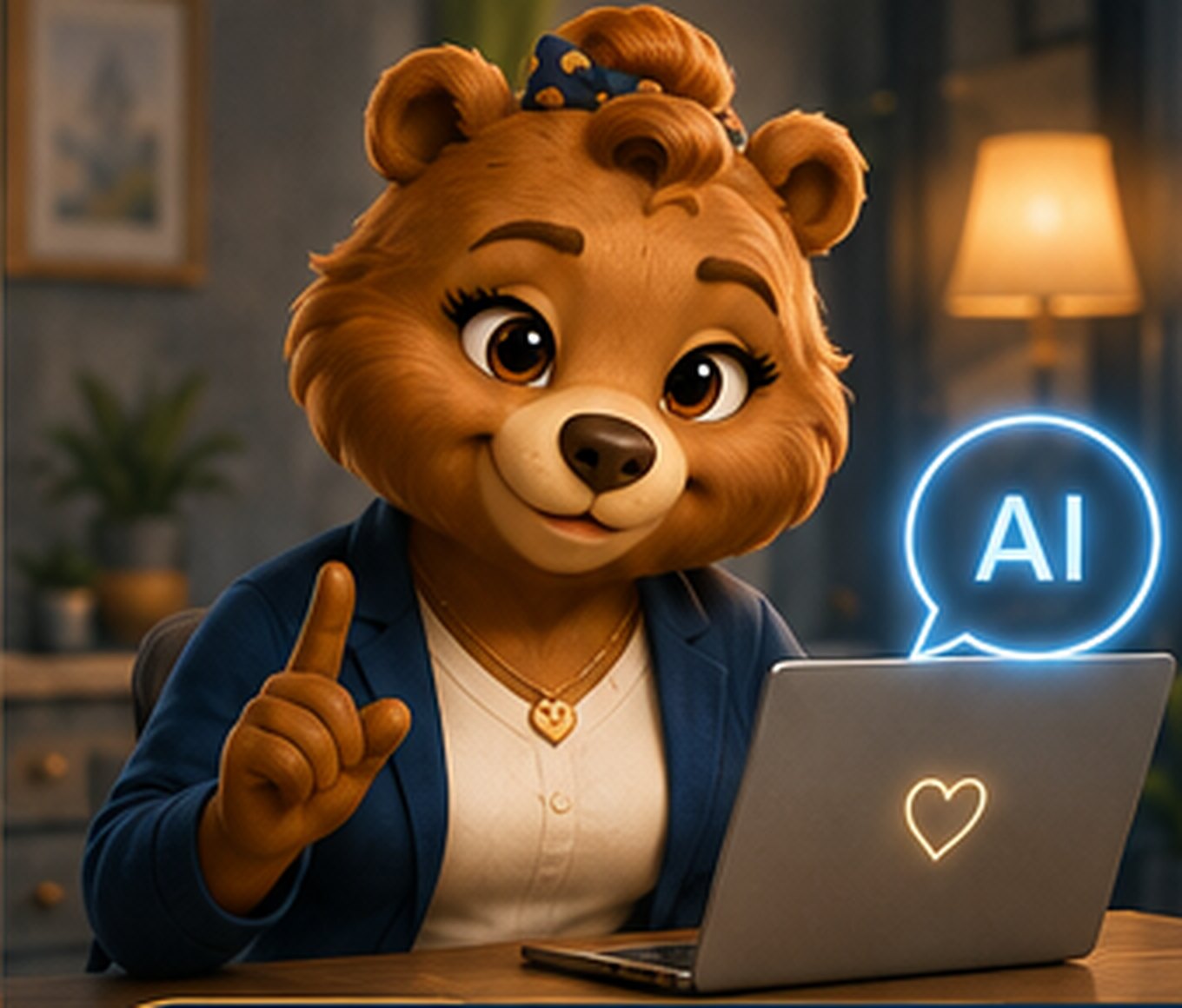 Bookah at her laptop, answering a question late at night