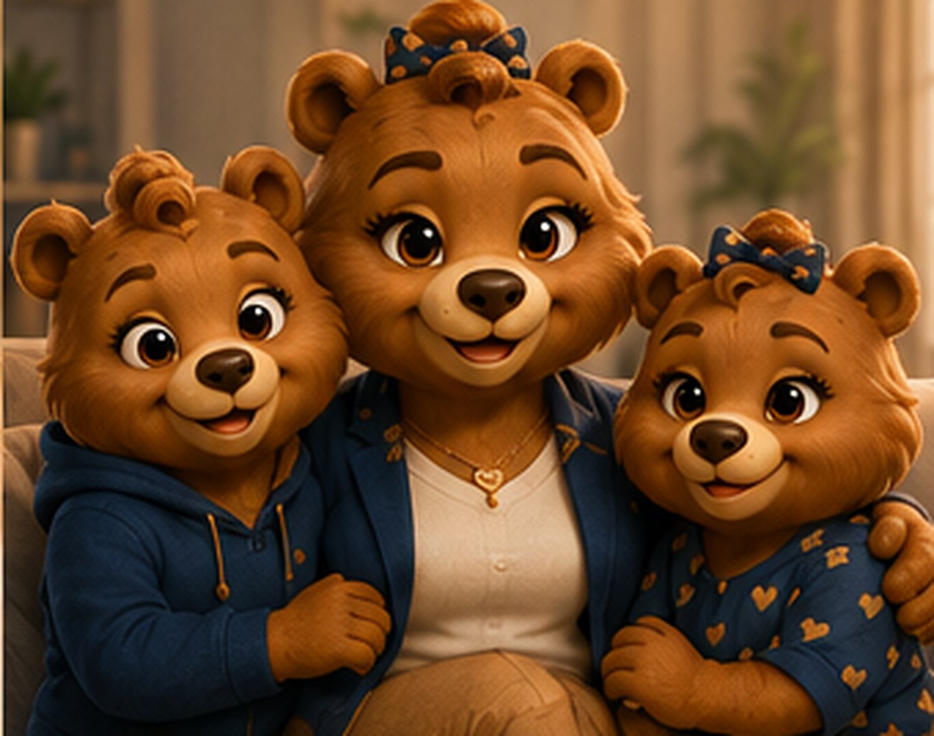Bookah with her cubs